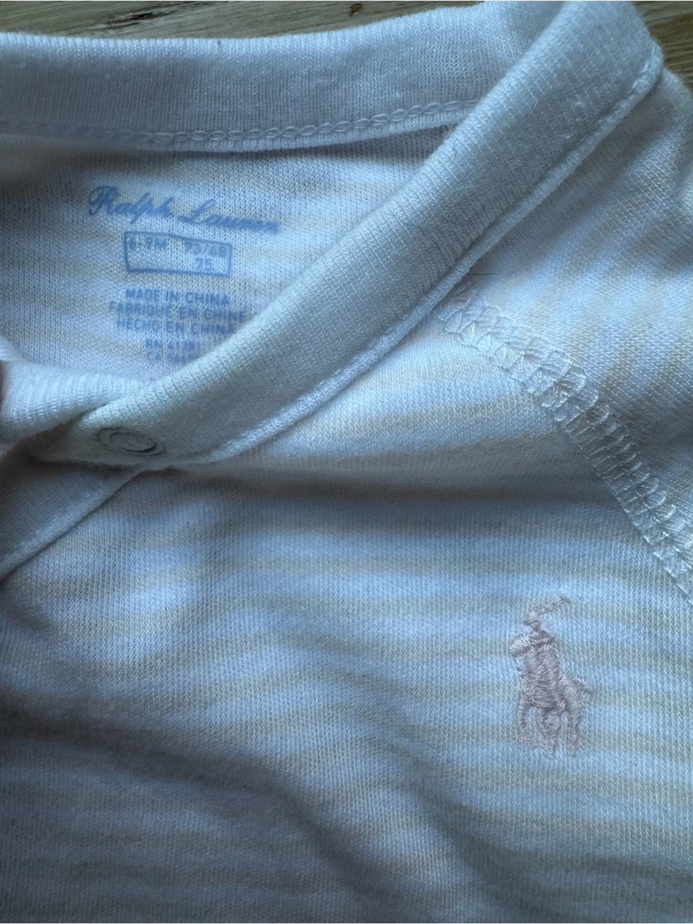 Ralph Lauren Pale Pink & White Baby Gown Sz 6-9 Mo Pristine cond PriceFirm!